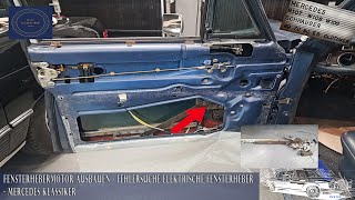 Fensterhebermotor ausbauen  Mercedes W108 die elektrischen Fensterheber [upl. by Ab]