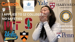 COLLEGE DECISION REACTIONS 2024 ivies stanford mit t5 amp more  no safeties…the end is crazy [upl. by Boni]