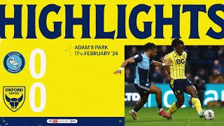 Wycombe Wanderers v Oxford United highlights [upl. by El835]