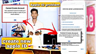 your password cannot include your name phone number or part of your email add how to new Apple ID 🔥 [upl. by Carpet]
