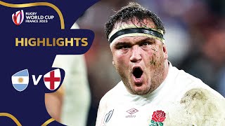 England outmuscle Argentina in bronze final  Argentina v England  Rugby World Cup 2023 Highlights [upl. by Tarr]