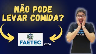 FAETEC 2024  O QUE PODE E O QUE NÃO PODE NO DIA DA PROVA segundo o último pdf postado [upl. by Atinoj]