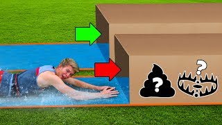 DONT Water Slide through the Wrong Mystery Box [upl. by Aria749]