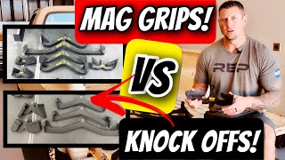 MAG GRIPS vs Amazon Generic lat Pulldown Attachement set Garage gym review and home gym comparison [upl. by Aihsak248]