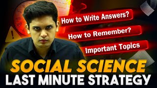 Social Science Last Minute Strategy To score 95🔥 Class 10th Prashant Kirad [upl. by Ahsemak]