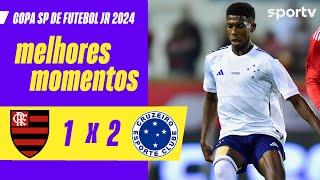 FLAMENGO 1 X 2 CRUZEIRO  MELHORES MOMENTOS  COPA SÃO PAULO DE FUTEBOL JR 2024  sportv [upl. by Webber]