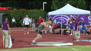 Mens Shot Put Final  Athletics  Singapore 2010 Youth Games [upl. by Assil]