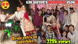 S3k sisters wedding vlog ❤️😍 boht mja aaya par bhen chali gyi 🥺💔 [upl. by Annotahs]