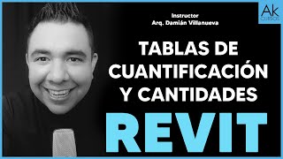 Tablas de cuantificación y cantidades para presupuestos en Revit [upl. by Lejeune]