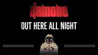 Damone • Out Here All Night CC 🎤 Karaoke Instrumental Lyrics [upl. by Ilehs]