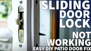 How to Replace a Sliding Glass Door Latch  Patio Door Latch Replacement  Patio Door Wont Lock [upl. by Atonsah]