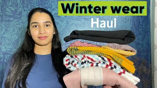 Winter wear Haul  sweatshirtsSweaters haul from flipkart  winter styling tips  Mahikalakriti [upl. by Nnylaj]