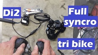 How to install and use full syncro Di2 on a Tri bike [upl. by Einahpehs152]