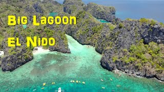 Big Lagoon  El Nido Palawan Philippines  4K Drone [upl. by Oguh957]