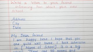 Apologizing To a Friend For Misbehaving  Informal Letter in English  Letter Writing in English [upl. by Blayne]