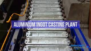 Aluminium Ingot Casting Plant  Ingot Casting Machine  Dhanvanti Engineering [upl. by Nomis586]