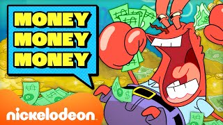 Every Time Mr Krabs Says quotMONEYquot For 45 Minutes 💸 SpongeBob  Nicktoons [upl. by Hazem993]