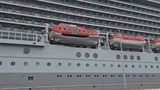 Virgin Voyages Resilient Lady cruise ship in Split Croatia [upl. by Utley]