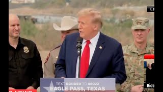 Trump gets UNWELCOME SURPRISE at border visit [upl. by Yddeg]