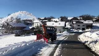 Winterdienst Schneefräse Unimog 2019 [upl. by Sterner433]