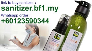 Pemborong jual sanitizer pembersih pencuci tangan pencegahan wabak covid19  8 dudukrumah [upl. by Gibert]