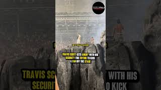 Travis Scott gets angry with security for trying to get a fan off stage [upl. by Landbert236]