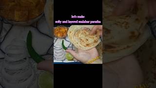 softy and layered malabar paratha  Kerala special  lachedar paratha [upl. by Nnylsia]