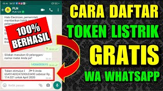 Cara dapat Token Listrik Gratis 2020 lewat WA Whatsapp [upl. by Atal]