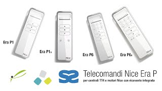 Telecomandi NICE Era P per tapparelle e tende da sole [upl. by Arerrac]