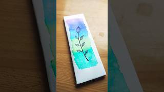 bookmark painting ideas like and subscribe youtube shorts [upl. by Eyatnod]