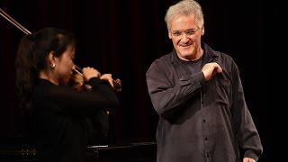 Pinchas Zukerman Violin  Viola Masterclass 2014 [upl. by Rehtaef]