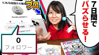 【ガチ検証】プロ絵師YouTuberは「フォロワー0人の新規アカウント」をquot7日間quotでバズらせることはできるのか！？ [upl. by Nimref]