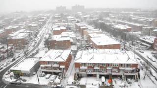 Snow in Brooklyn New York in 2010 2740 Cropsey Ave [upl. by Yeltnerb]