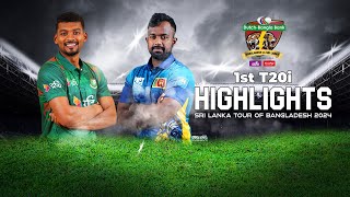 Bangladesh vs Sri Lanka Highlights  1st T20i  Sri Lanka tour of Bangladesh 2024 [upl. by Pheni]