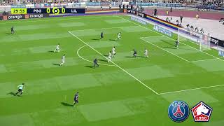 PSG vs Lille Résumé et Buts  Ligue 1 20232024  PES 21 [upl. by Agnot265]