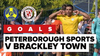 GOALS  Peterborough Sports 0 3 Brackley Town [upl. by Yenruoc188]