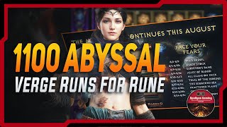 1100 Abyssal Verge Runs For Runes  Result  What More Coming in August  Diablo Immortal [upl. by Berkshire]