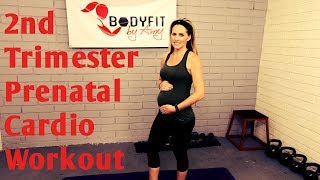 20 Minute 2nd Trimester Prenatal Cardio Workout but good for ALL Trimesters of Pregnancy [upl. by Iridis653]