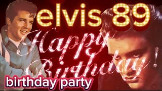 Elvis Presley Society birthday party Elvis 89 [upl. by Lleynad]