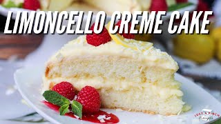 How to Make Limoncello Creme Cake with Homemade Lemon Curd [upl. by Eiser171]