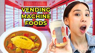 I Tried Unique Vending Machine Foods 🍴 [upl. by Laddy]