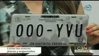 Secretaría de Transportes y Vialidad presenta la nueva imagen de placas y engomados [upl. by Adiarf]