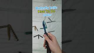 Butterfly knife Tutorial JOKER🤡💥 [upl. by Cerell874]