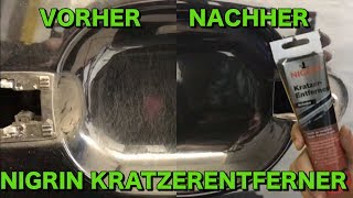 Kratzer am Auto einfach entfernen mit dem Nigrin Kratzer Entferner [upl. by Hoye]