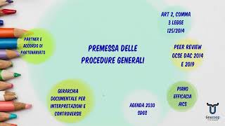 1 LE PROCEDURE GENERALI LA PREMESSA [upl. by Orian]