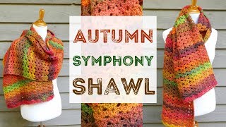 How To Crochet the Autumn Symphony Shawl [upl. by Ruiz]