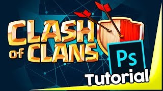 🔴 Como Hacer Letras Clash Of Clans en Photoshop  Photoshop Tutorial ⭐ [upl. by Elleb]