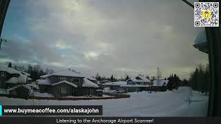 Beautiful day in Anchorage Alaska Listening to the Anchorage Airport Scanner [upl. by Dusty250]