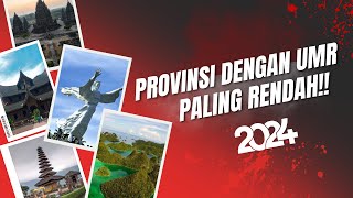 DAFTAR LENGKAP UMR TAHUN 2024 DI 38 PROVINSI DI INDONESIA DARI YANG TERENDAH SAMPAI TERTINGGI ❤️🇮🇩🤍 [upl. by Nilson829]