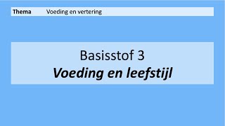 VMBO 4  Voeding en vertering  Basisstof 3 Voeding en leefstijl  8e editie [upl. by Aicilas]